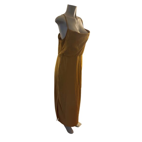 Women 16 BHLDN Sachin & Babi Satin Cali Cowl Neck Midi Slip Dress Gown Wedding - Picture 1 of 6